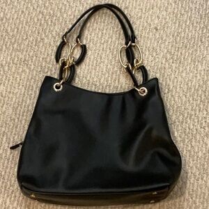 INC International Concepts Black and Gold Shoulder Bag